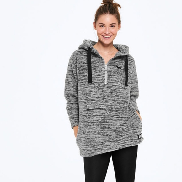 PINK Victoria's Secret Tops - NEW Victoria's Secret Cozy Sport Jacket in Gray S!